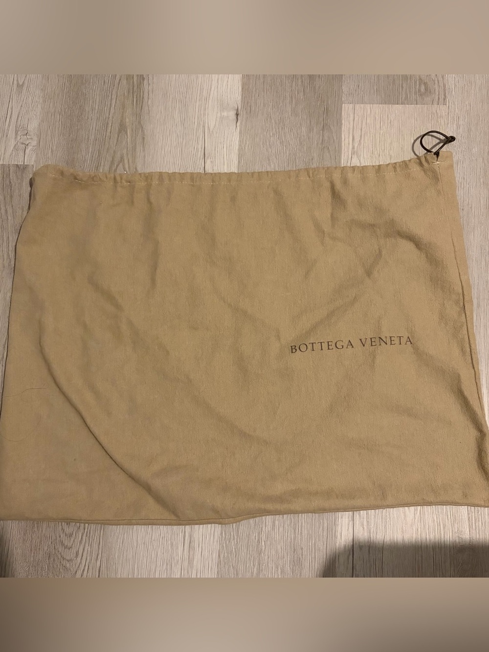 Bottega Veneta Beige Logo Dust Bag